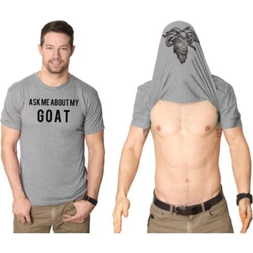 Mens Summer Print Fashion Creative English Double-sided Animal Head Loose T-shirt