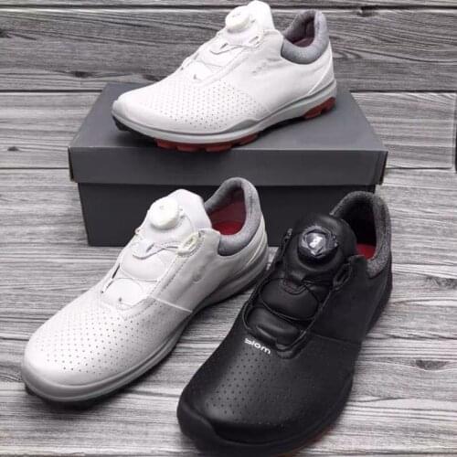 Waterproof Golf Shoes Men Anti Slip Spikeless Leather Golfing Footwear Male High Quality Walking Shoes Size 39-44 Golf Sneakers