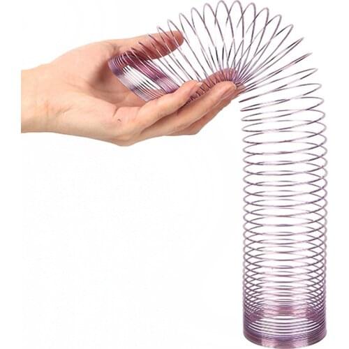 Flat Spring Steel Metal Rainbow Circle Funny Classic Wave Spring Circle Children Gift Kids Science Toys