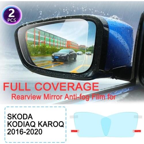 Full Cover Anti Fog Rainproof Film Rearview Mirror for Skoda Kodiaq Karoq 2016~2020 Films Accessories 2016 2017 2018 2019 2020