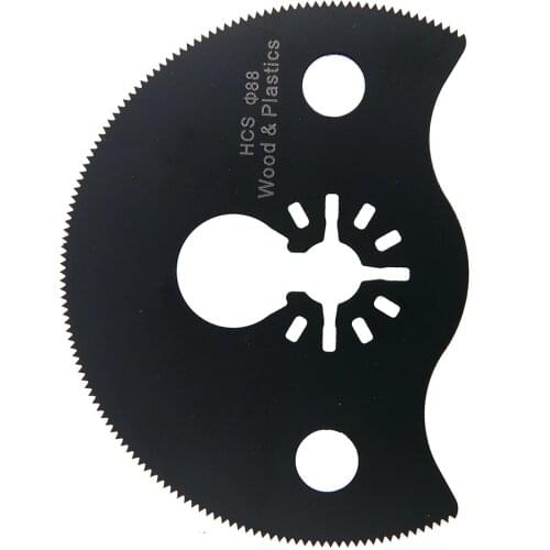 88mm/3.46 inches Semi Circular High Carbon Carbon Segment Saw Blade Oscillating Mini Woodworking/Metalworking Cutting Tool