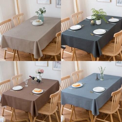Pvc tablecloth Hotel picnic dining coffee tables rectangular round waterproof table cloth party table cover ramadan decoration