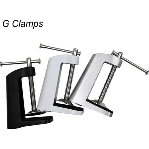 Adjustable Desk Clamp Table Lamp Mount Stand Swing Arm Clip Holder Carpentry Lamp Fixed Metal Base Clip Anti Slip Bracket Holder