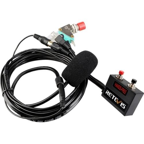 Retevis MR001 6-core Finger PTT MIC Hands-free Headset For Mobile Car Radio Station Retevis RT9000D For Motorola SMP-908
