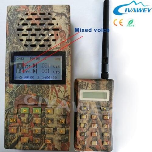Mixed two voice 20w Hunting decoy speaker mp3 bird caller Electronic Bird Calls with remote controller timer on off