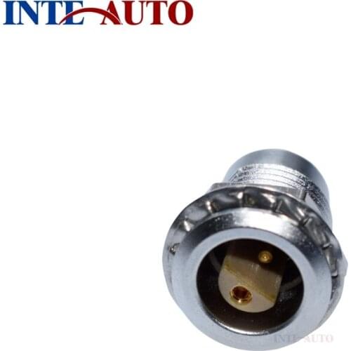 Half moon insulator S series connector, 2 pins M9 circular female socket for audio video,ZRA.0S.302