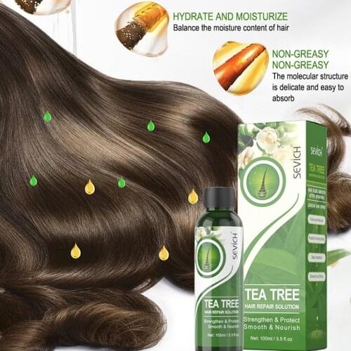 Sevich 100ml Natural Moistening Hair Spray Hair Care Tee Tree Hair Smoothing Spray For Dry Hair Treatment