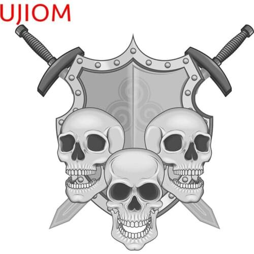 UJIOM Skulls Decor Poster Moisture Proof Toilet Sticker Bedroom Decor Living Room Decoration Vinyl Wall Stickers Wallpaper