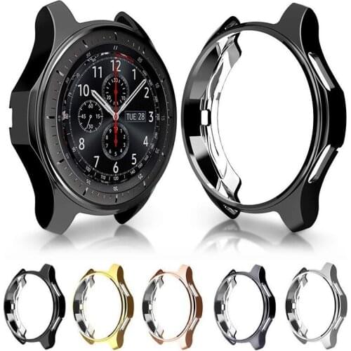 Ultra-Thin Case Protection for Samsung Smartwatch 42mm/46mm Protective Glass Shell Smart Watch Anti-Scratches Waterproof Cover