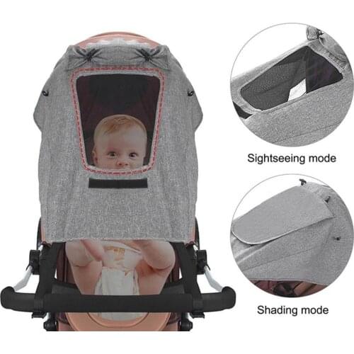 Universal Stroller Accessories Sun Shade Visor Sun Stroller Canopy Cover For Babies Car Seat Uv Resistant Cover