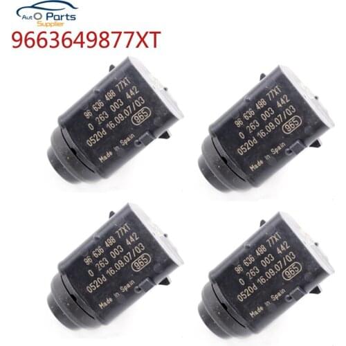 High Quality! Black Color 4PCS/Lot PDC Parking Sensor 9663649877XT For Peugeot 407 SW 2004-2016 For CITROEN RENAULT