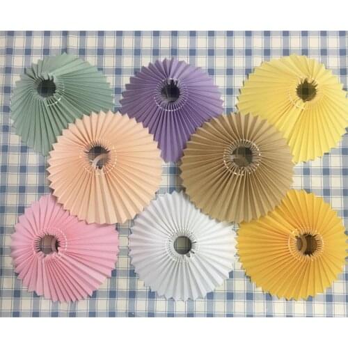 High quality restaurant table lampshade side table bedside lampshades fabric modern home decor small pleated shade