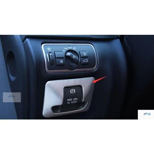 Yimaautotrims Adapted Electronic Handbrake Parking Cover Trim Fit For Volvo XC60 S60L S80 S80L V60 S60 Stainless Steel Interior