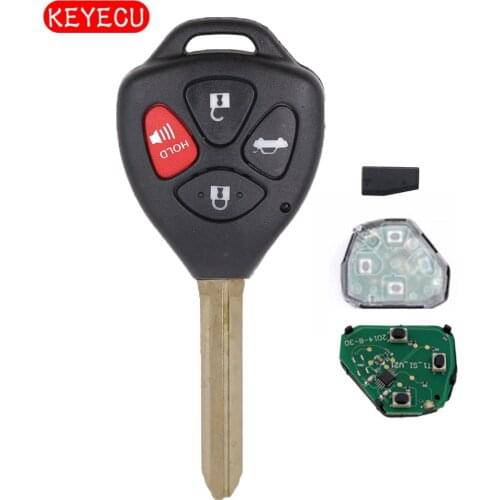 Keyecu Replacement New Remote Ignition Key Fob 4 Button 314.4Mhz With G Chip for 2011 Toyota Camry HYQ12BBY