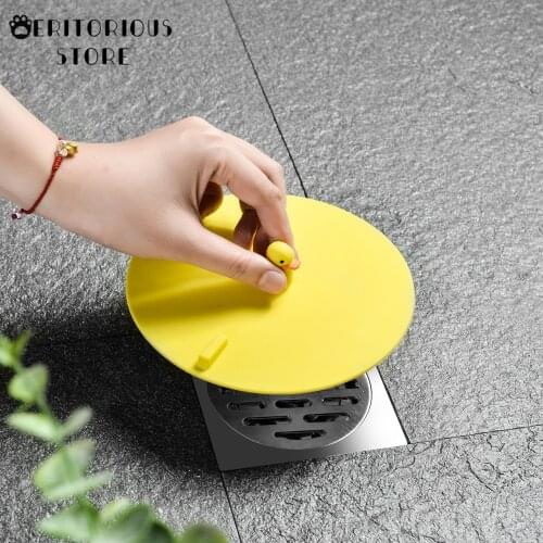 1PC Sewer Smell Removal Sealing Silicone Cover Anti-smell Drain Sealing Cover Round Floor Sink Drain Covers for Kitchen Bathroom