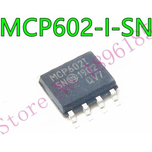 1pcs/lot MCP602 MCP602I MCP602-I/SN SOP-8 In Stock 2.7V to 6.0V Single Supply CMOS Op Amps