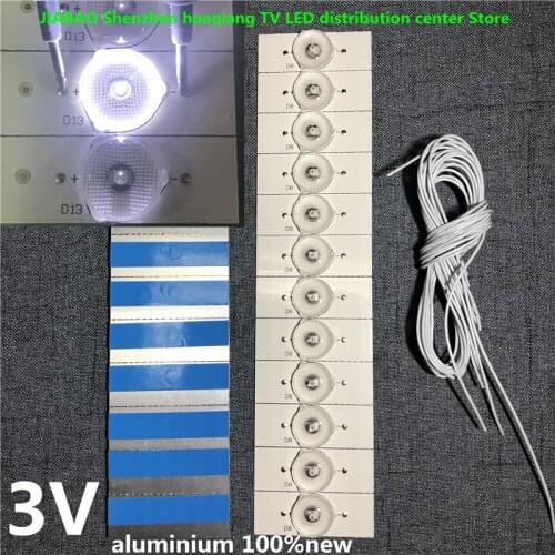 100%NEW 3V SMD Lamp Beads with Optical Lens Fliter for 32-65 inch LED TV Repair 50PFL6540LED/50pfl6340/t3 50PFL5V40/T3