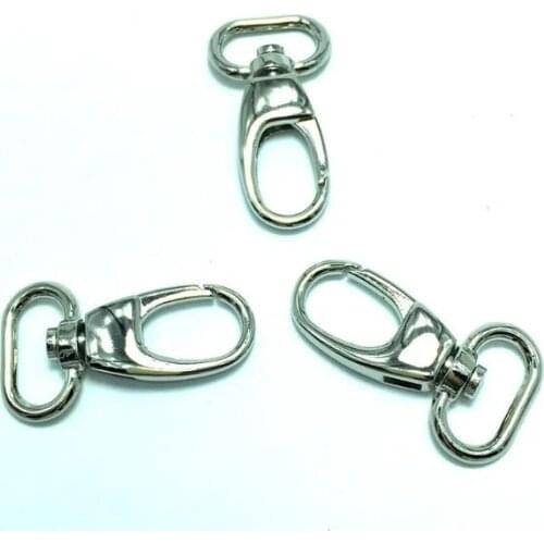 12.5 mm inner Nickel Lobster Swivel Clips , Swivel Snap Hook 60pcs/lot