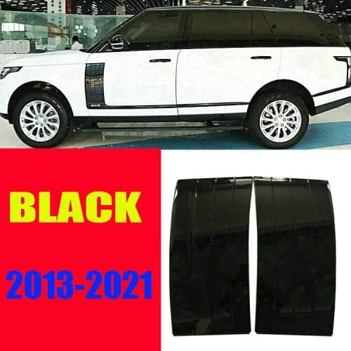 For Range Rover Vogue 2013-2021 BLACK Door Body Side Fender Vent Grille Trim Cover 2PCS