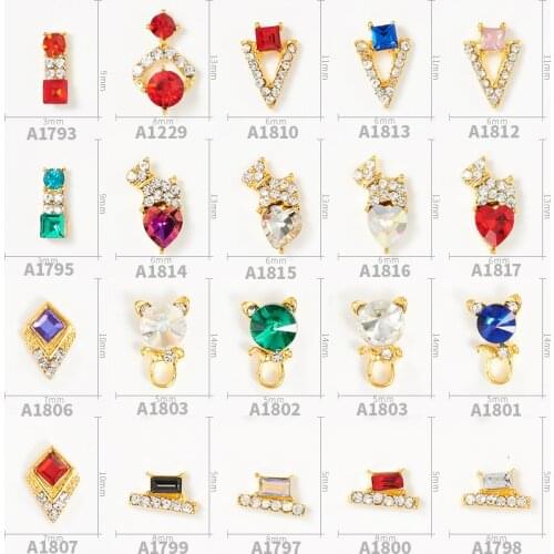 20pcs High Quality Cat Puppy Triangle Shape Series Alloy Rhinestone 3D Fashion Charm DIY Nail Art Jewelry Decoration Accessories