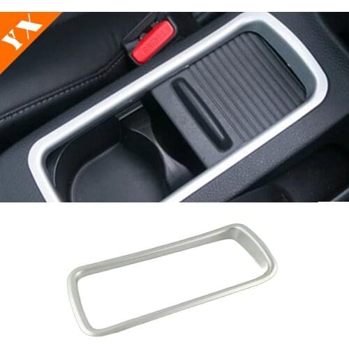 2016 2017 2018 ABS Matte Car Front Water Cup Frame Cover Trim Shell Car Styling Accessories for Nissan Sentra Interior Moulding