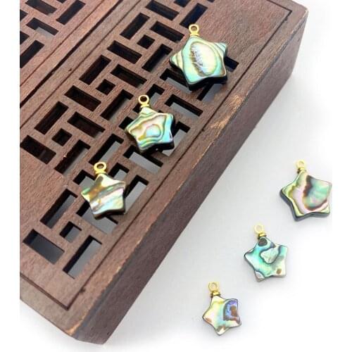 3pcs Natural Abalone Shell Pendant Five-pointed Star DIY Jewelry Making Earring Charms Necklace Shell Pendant Bracelet Accessory