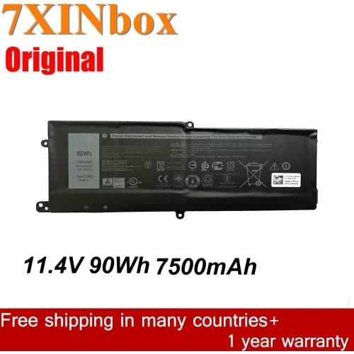 7XINbox 11.4V 90Wh 7500mAh DT9XG 07PWKV For Laptop Battery Dell Alienware Area-51m R1 R2 D1968W D1968B D1969PW D1733B Series