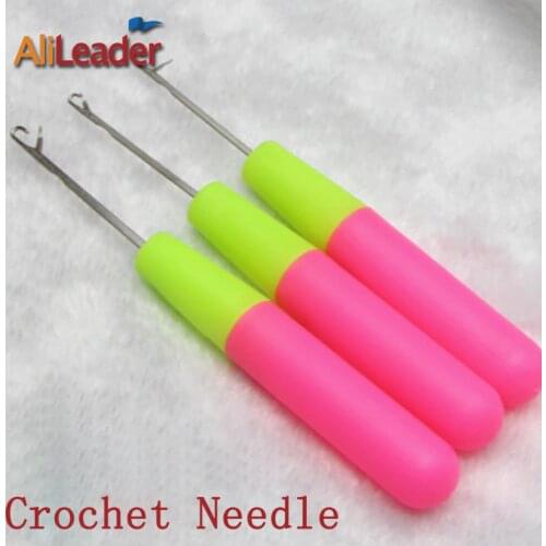 Alileader Plastic Crochet Hook Needle For Jumbo Braiding Hair And Crochet Braids Hair Weaving Needle Knitting Metal Needles 1Pcs