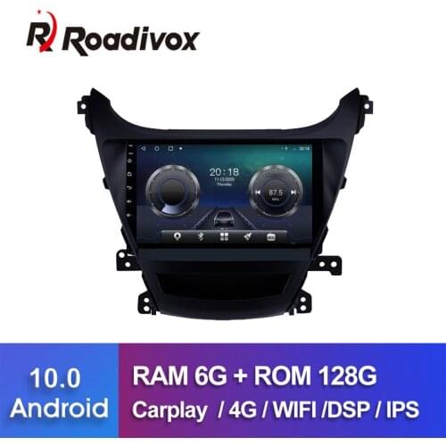9" Android 10.0 Octa Core Car Gps Dvd Player for HYUNDAI Elantra 2014 2016 Car Radio Multimedia Player Head Unit Navigation
