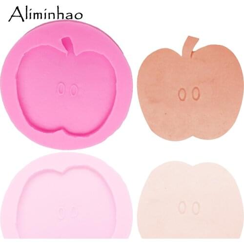 B1299 apple shape DIY Resin Clay Sugarcraft Mold fondant silicone mold cake decorating tools chocolate gumpaste baking bakeware