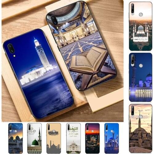 Muslim mosque building Phone Case for Huawei Y 6 9 7 5 8s prime 2019 2018 enjoy 7 plus