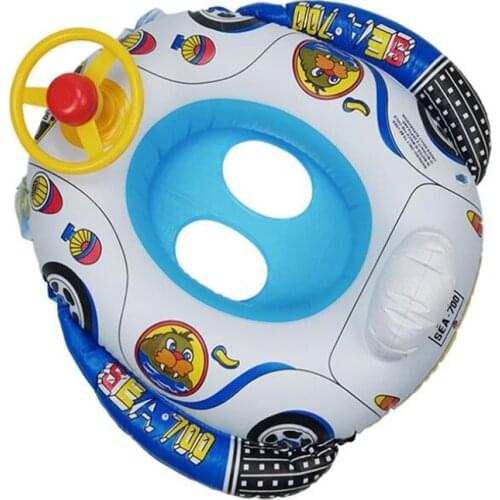 Childrens swimming ring seat, inflatable swimming ring, lifebuoy, infant swimming seat, steering wheel, horn boat
