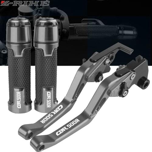 For HONDA CBR500R CB500FX 2013-2018 Motorcycle Accessories CNC Adjustable Brake Clutch Lever Handlebar Hand Grips Ends CBR 500R