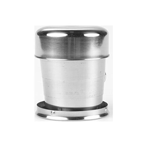 EL INDIO Stainless Steel Telescopic Collapsible Camping Cup with Keychain(250ml)
