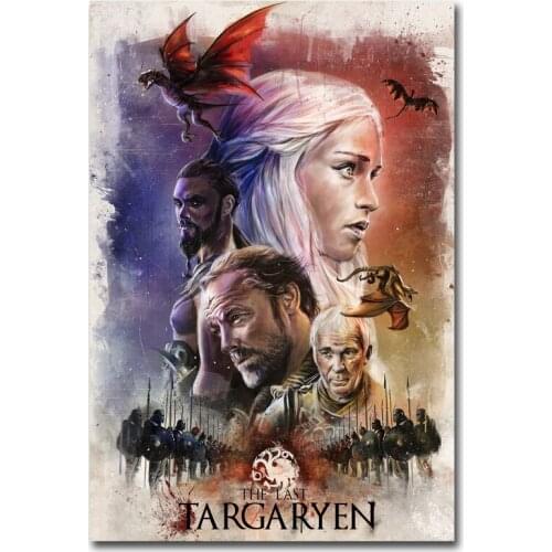 Classical Film Posters and Prints Mother of Dragon Painting Movie Famous Pictures Canvas for Home Room Decor Frameless