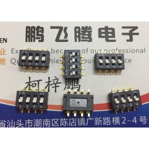 Original new 100% CFS-0403TB dial switch 4-bit piano type flat dial code SMD 2.54MM