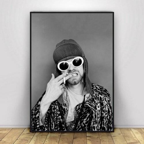 Kurt Cobain Poster Music Singer Star Canvas Poster Wall Painting Home Decoration ( No Frame )