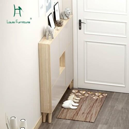 Louis Fashion Shoe Cabinets Ultra Thin Nordic Doorway