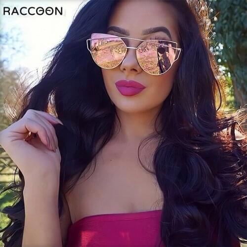 Classic Cat Eye Sunglasses Women 2020 Metal Big Cateye Sun Glasses For Ladies Vintage Mirror Shades Oculos UV400