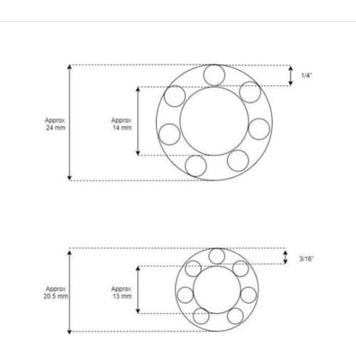 Bicycle Wheel Hub Axle Steel Bike Rear Front Axle Set 145mm/108mm*9.5mm With 1/4 3/16 Balls Bicycle Repair Tool Accessories
