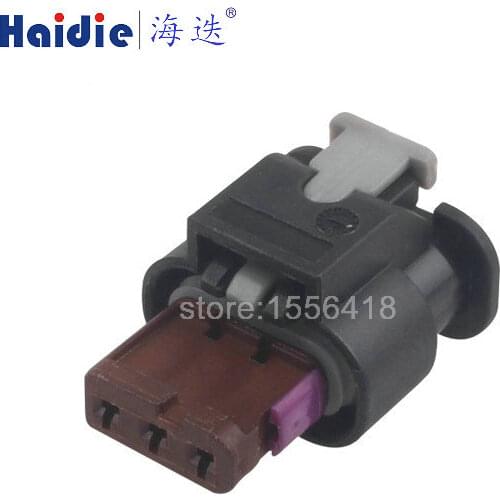 Free shipping 2sets 3pin VW land rover reversing radar magic eye wiring harness connector plug 4F0973703A