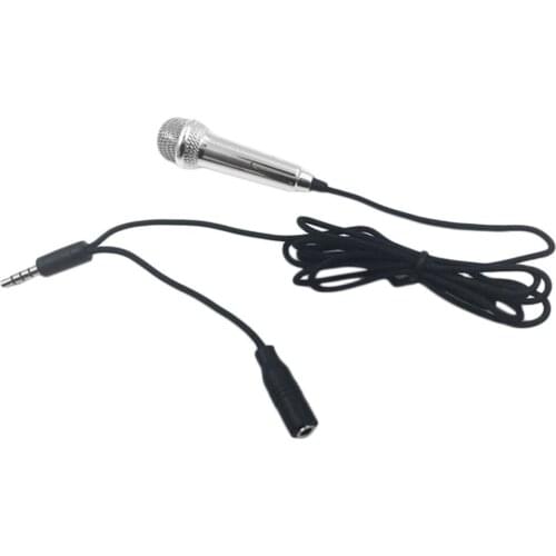 1pcs Mini 3.5mm Wired Microphone for Mobile Phone Tablet PC Laptop Speech Sing Condenser Microphone Handheld Microphone ONLENY