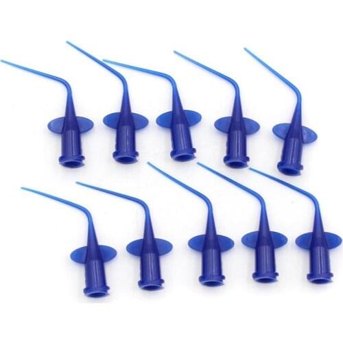 100pcs Dental Disposable Syringe Tip Irrigation Rinse Tips Dental teeth whitening Flexible Composite Resin Rinse Tip Endo