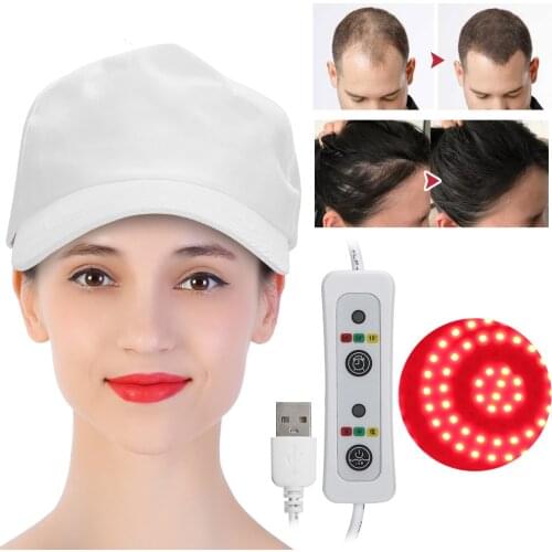 Hair Growth Hat Caps Oil Control Hat Hair Loss Treatment Therapy Instrument Anti Hair Loss Product Light Chip Hair Treatment Kit