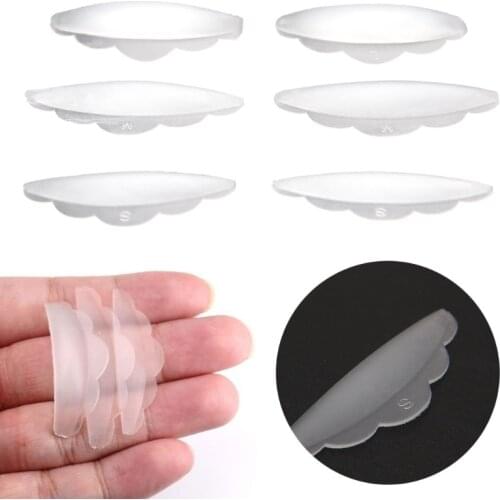 6pcs Eyelash Lift Lifting Curlers Curl Silicone Eye Lash Extension Shields Pads