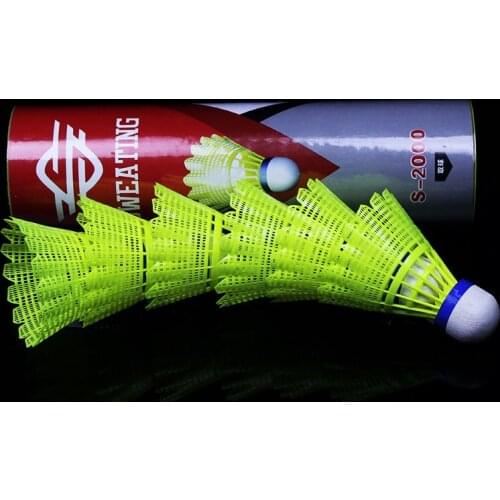 6PCS/Pack Plastic Shuttlecocks Badminton Volant Nylon Shuttle Badminton Birdie Accessoire Badminton Balls Shuttercock Federball