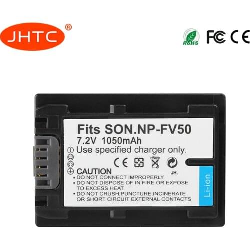 NP-FV50 NP FV50 Battery 1050mAh For Sony NP-FV30 NP-FV40 HDR-CX150E HDR-CX170 HDR-CX300 Camera Batterie