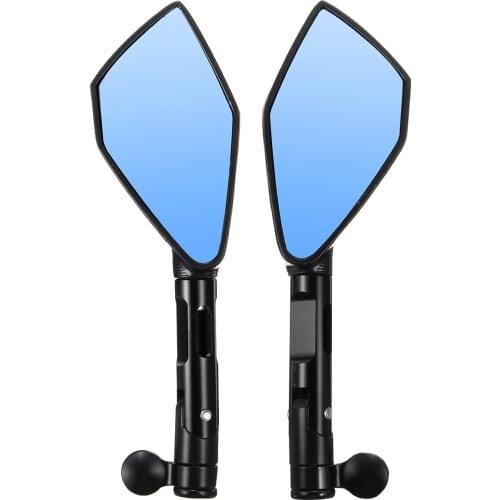 1Pair Anti Glare Smoked 8mm/10mm Aluminum CNC motorcycle Side Mirror Rearview Mirrors Street Sport Bike Aluminum Cruiser
