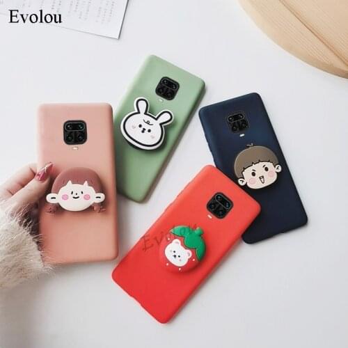 For Redmi Note 9S Note 9 Pro max cover 3D Cute Cartoon Soft phone case for Redmi Note 8T 8 8A Soft TPU stand Holder phone cover