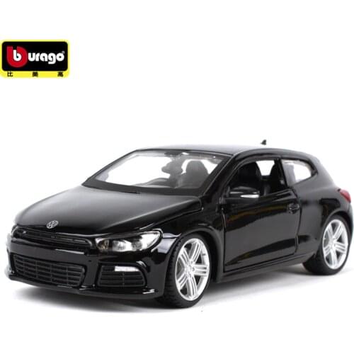 Burago 1:24 Scale Simulation alloy car model toy For Volkswagen Scirocco car decoration With Original Box man Collection Gift